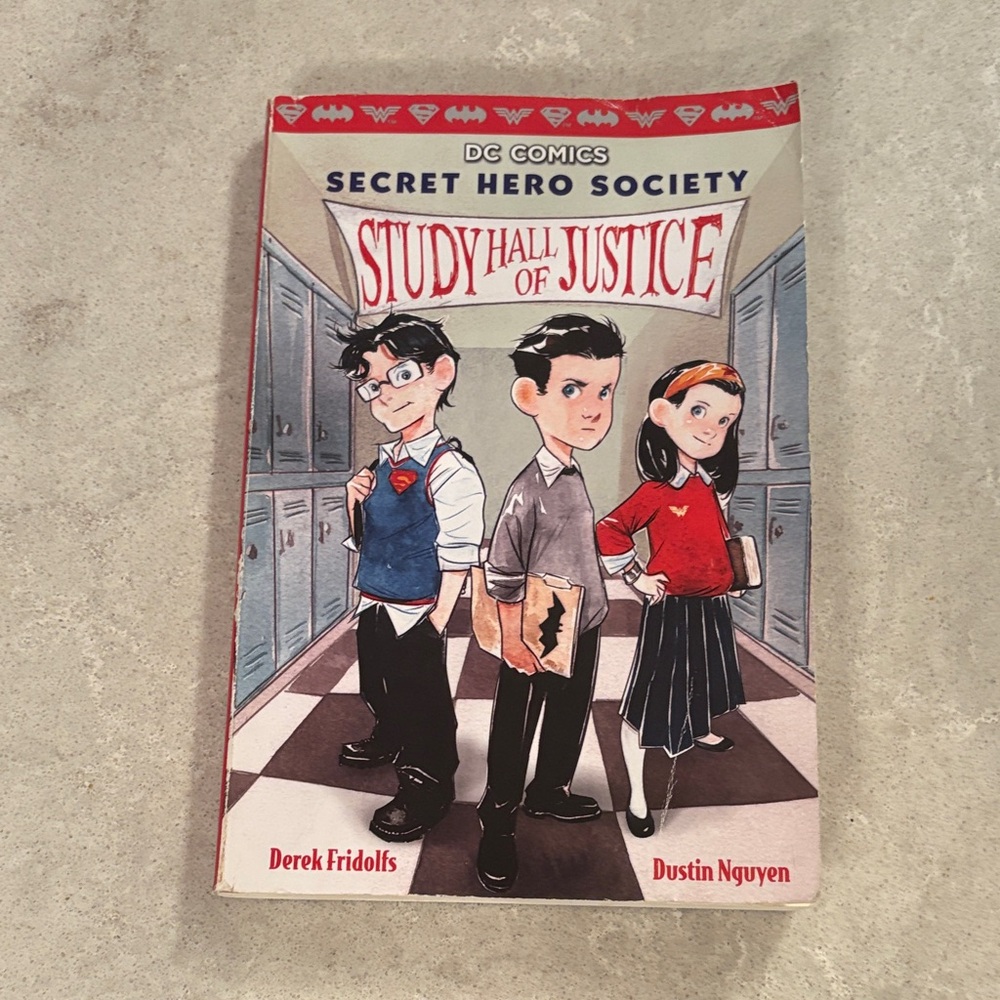 DC Comics Secret Hero Society: Study Hall of Justice with Red and Blue Accents